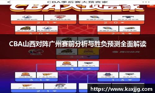CBA山西对阵广州赛前分析与胜负预测全面解读